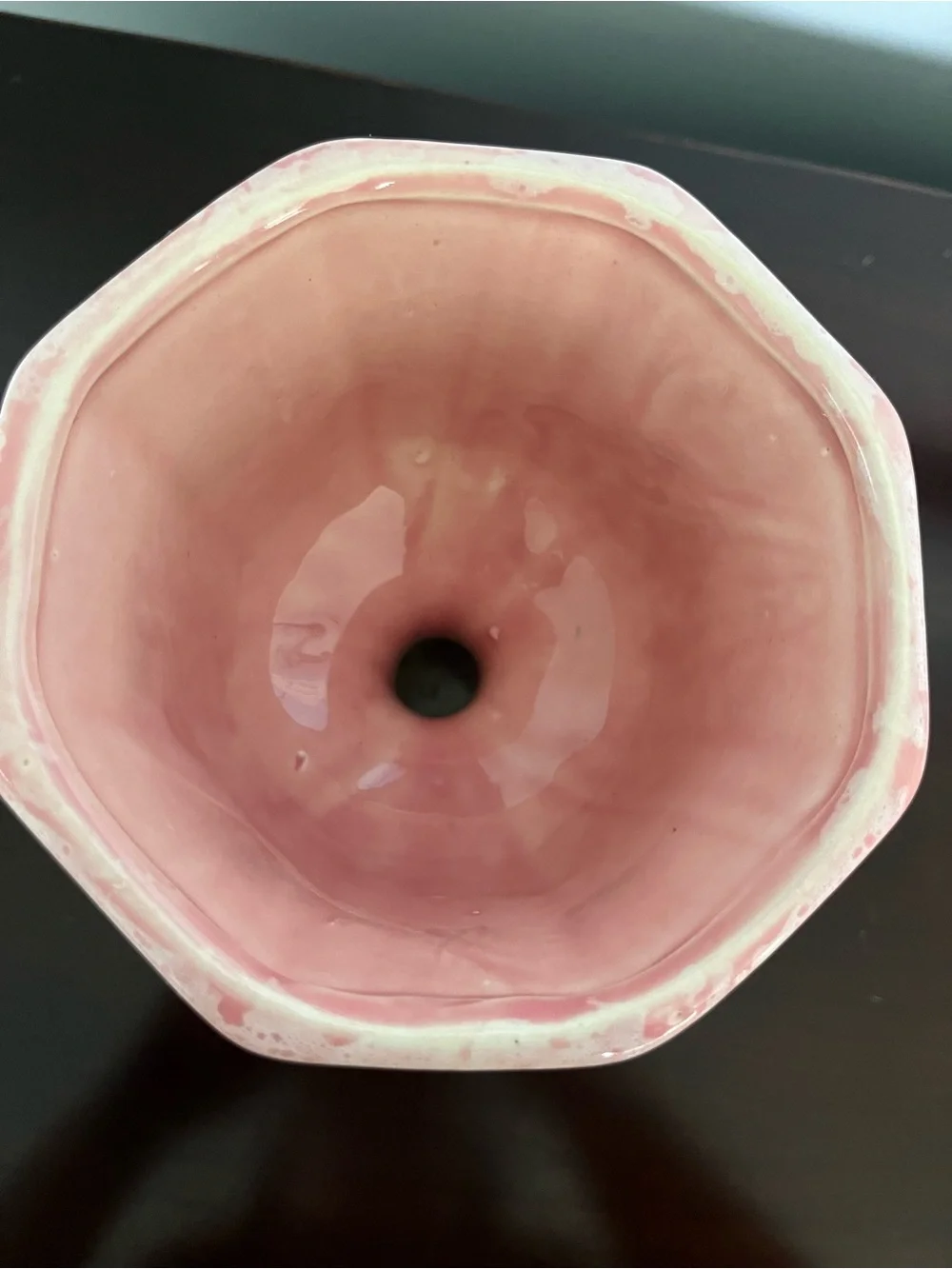 Vintage Pink Ceramic Grape Compote - Unbranded